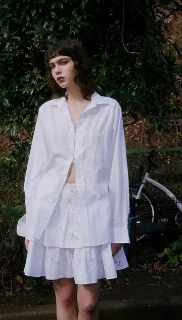 보눔 bonum 지퍼 달린 셔츠 리메이크 제품