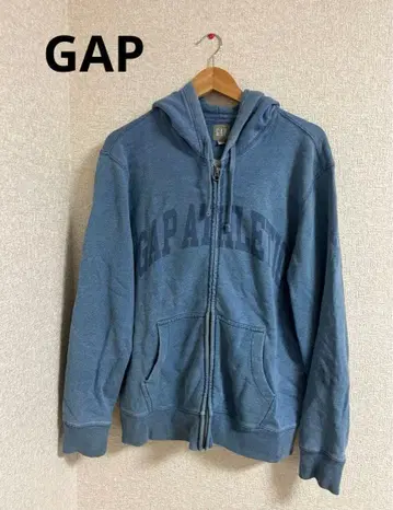 GAP 집업 후드티 M 라이트 인디고 블루 남성용