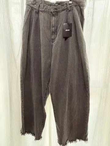 glamb 와이드 레그 데님 프린지 밑단 새상품