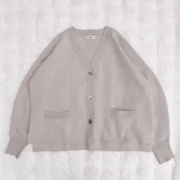 IENA 2024AW 슈퍼 파인 스무스 숏 가디건 베이지