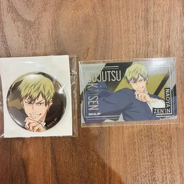 주술회전 젠인 나오야 애니메이트 페어 캔뱃지 클리어 카드