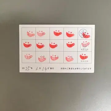 애니메이트 카페 아니카페 스탬프 카드 코스터