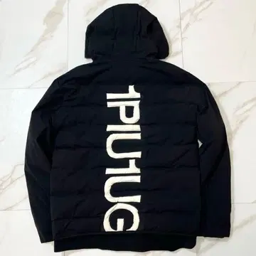 1piu1uguale3 Relax 에코 다운 자켓 백 로고 블랙