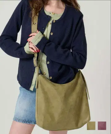 페이크 스웨이드 더블 버클 백 TINA: JOJUN