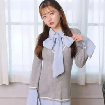 LIP SERVICE 셔츠 도킹 플리츠 원피스