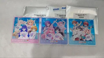 만화 타임키라라전 FINAL 개최 기념 아크릴 코스터 3개 세트