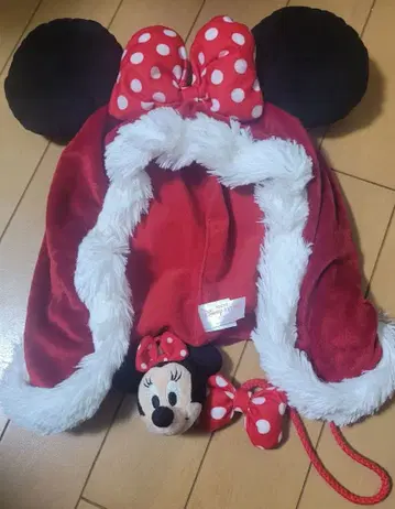 미니 마우스 귀도리 모자 크리스마스 팬캡