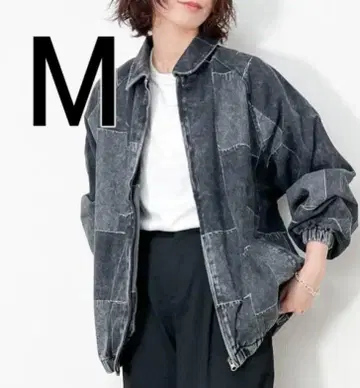 [ 유일무이 ] 패치워크풍 데님 케미컬 가공 덧댄 자켓 [ 남녀 공용 ]