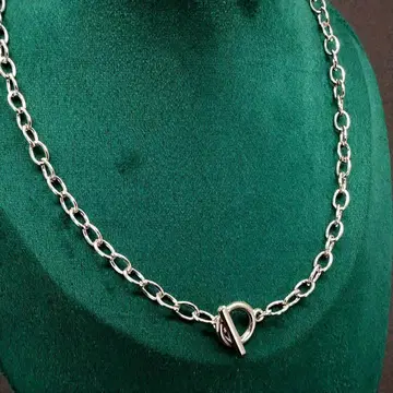 실버 체인 토글 목걸이