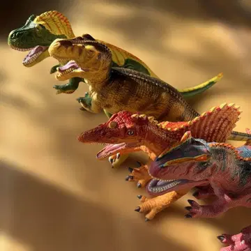 소프트 비닐 인형 공룡 8개, 작은 공룡, 곤충 등