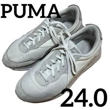 푸마 스니커즈 화이트/그레이 24cm 크루즈 라이더