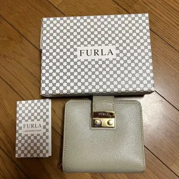FURLA 접이식 지갑 라이트 그레이