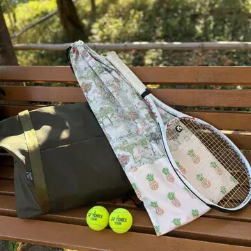 라켓 케이스 파인애플 패턴 복조리 테니스 라켓 수납 핸드메이드