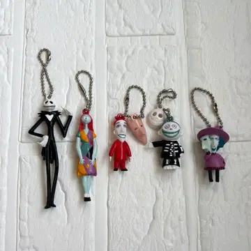 나이트메어 비포 크리스마스 피규어 키링 5체 세트