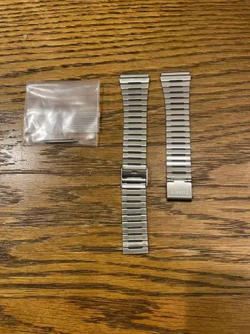 타이맥스 Q (TW2U72400 등) 용 스테인리스 스틸 워치 밴드