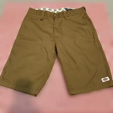 Dickies 브라운 숏팬츠 34