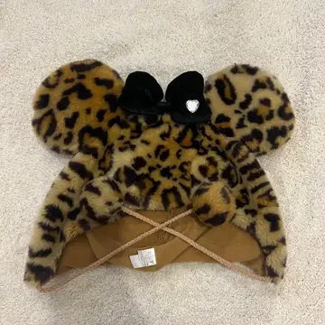 레오파드 무늬 팬캡 디즈니