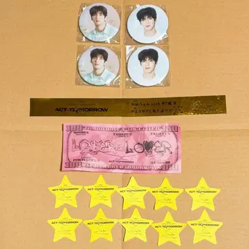 TXT 캔뱃지 캡슐 토이 가챠 수빈 금테 낙하물 덤 포함