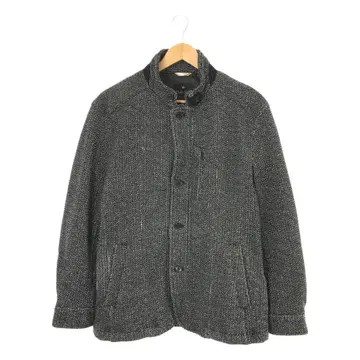 Cafe Saha 아우터 블루종 하이넥 트위드 라이크 L 그레이