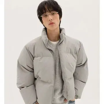 그레이 다운 자켓 M 사이즈