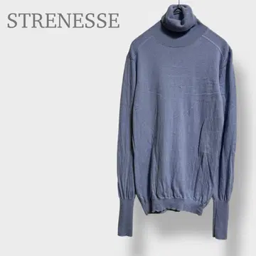 [ 스트라네스 ] 터틀넥 니트 긴팔 울 혼방 캐시미어 혼방