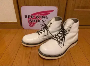 레드윙 플레인토 흰색 화이트 81/2 부츠 Red Wing