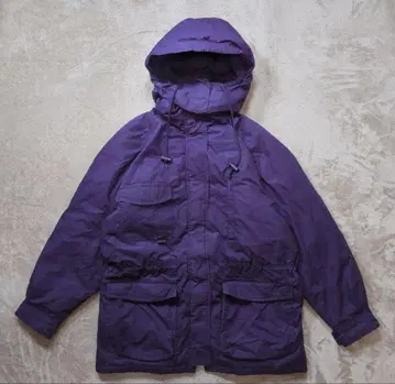 90년대 에디 바우어 구스 다운 자켓 보라색 퍼플