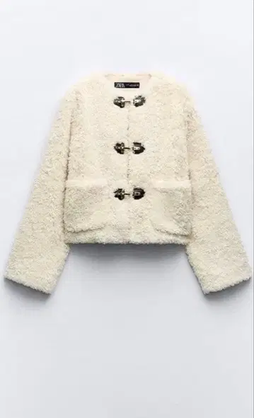 ZARA 페이크 보아 자켓 랍스터 클래스프 자라 M
