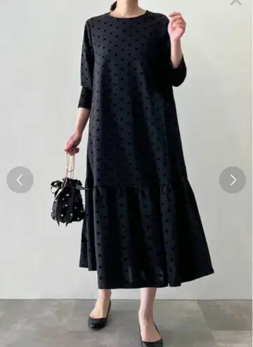 [ PICCIN PERLA ] 7부 소매 원피스