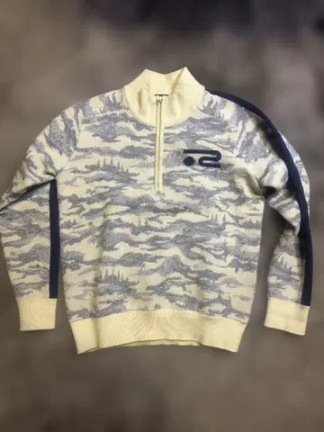 rossaesen 카모 패턴 하프 지퍼 스웨터 40 따뜻함