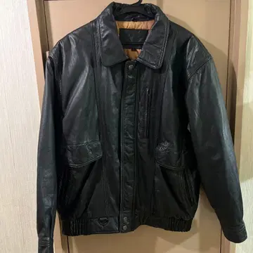 블랙 가죽 자켓 L 사이즈