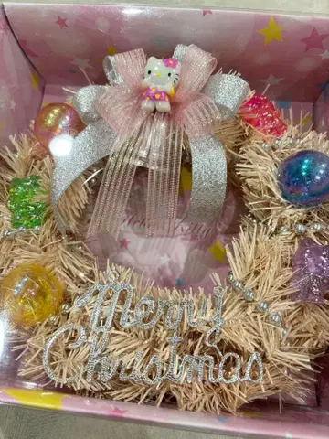 헬로키티 크리스마스 리스 2개 세트