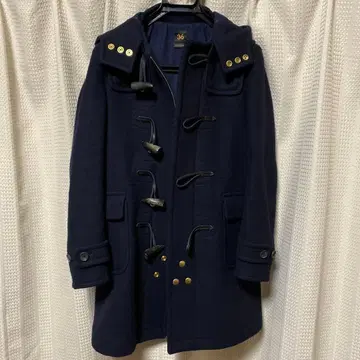 SCYE BASICS 네이비 더플 코트 36