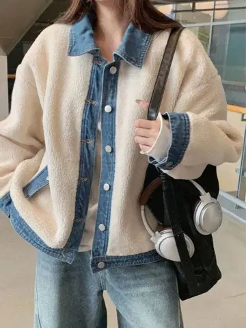 데님 보아 자켓