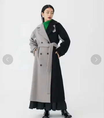 UNITED TOKYO 더블 버튼 빅 컬러 코트