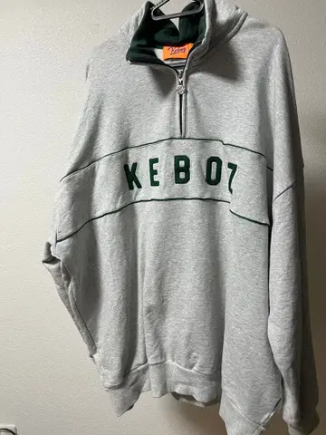 KEBOZ 그레이 하프 지퍼