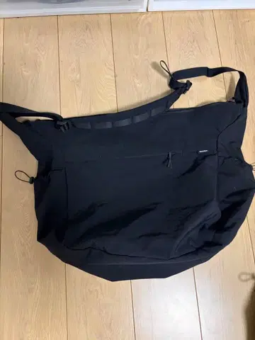 Warenfaus 블랙 숄더백 대용량 tasuki