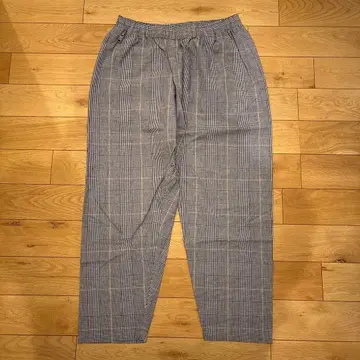 UPPERFIELDONE 체크 이지 팬츠 L 사이즈 그레이