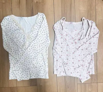 앨리슨 브라운 꽃무늬 가디건 상의 2개 세트