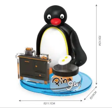 Pingu 핑구 서프라이즈 아침 식사 조리ver. 태엽 피규어