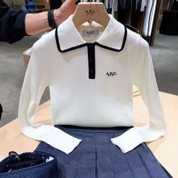 골프 여성용 A.P.C. 아페쎄 상의 스웨터 (화이트)