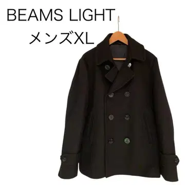 BEAMS LIGHTS 블랙 피 코트 XL
