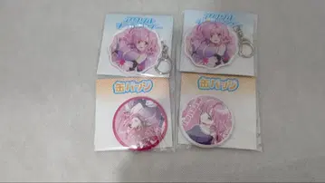 학교생활! eeo 복권 사쿠라 메구네 캔뱃지 아크릴 키링 세트