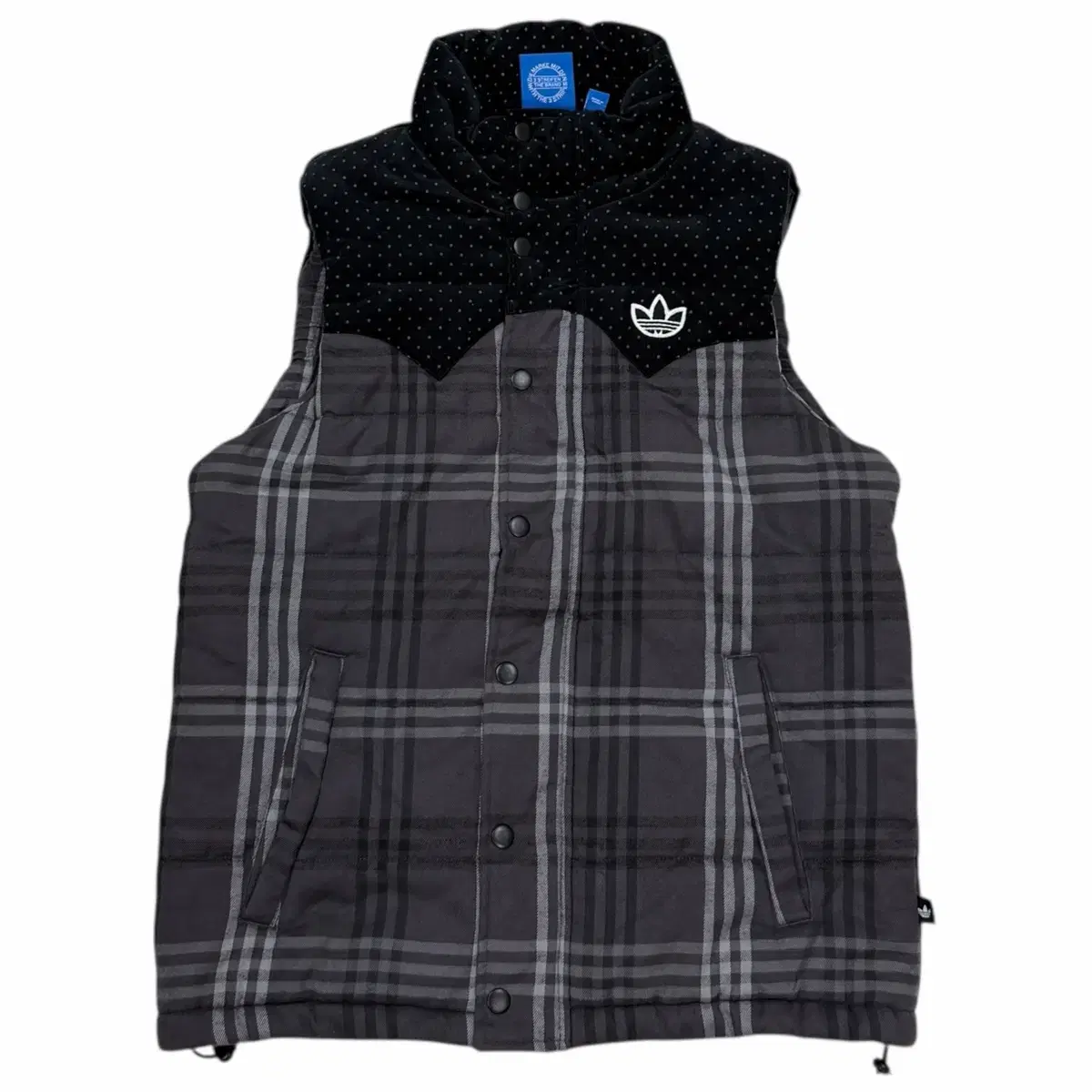 Adidas Vintage Dot Polka Dot Check Pattern Vest XS 85