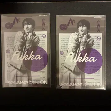 SnowMan 클리어 스티커 후카사와 타츠야 ON