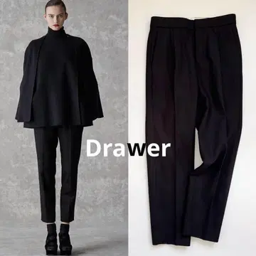 겨울 코디 드로어 2022 AW 울 플라노 팬츠 Drawer 블랙 36