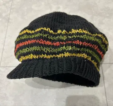 레게 라스타 컬러 니트 모자