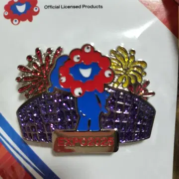 미사용 새상품 만박 미야쿠미야쿠 대지붕 링과 불꽃놀이 핀 배지