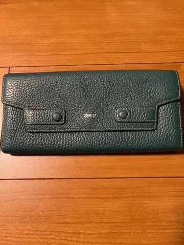 COMME CA 그린 가죽 장지갑