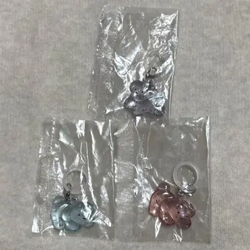 달리는 강아지 흔들흔들 마커 가챠 클리어 블루 핑크